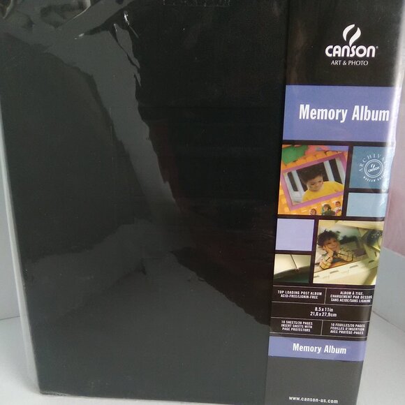 Canson Art & Photo Memory Album 20 Pages Color Black - Picture 1 of 8